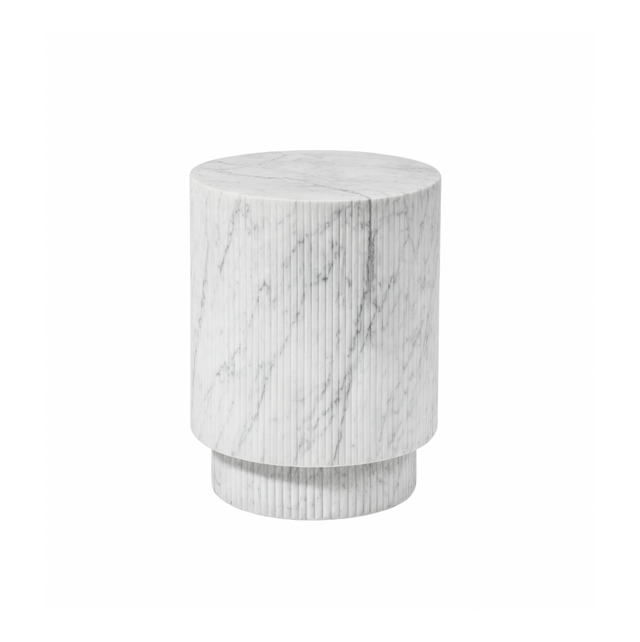 Vera Stone Side Table - Marble