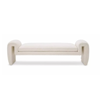 Solace Bench - OffWhite Boucle
