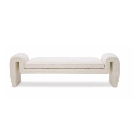 Solace Bench - OffWhite Boucle