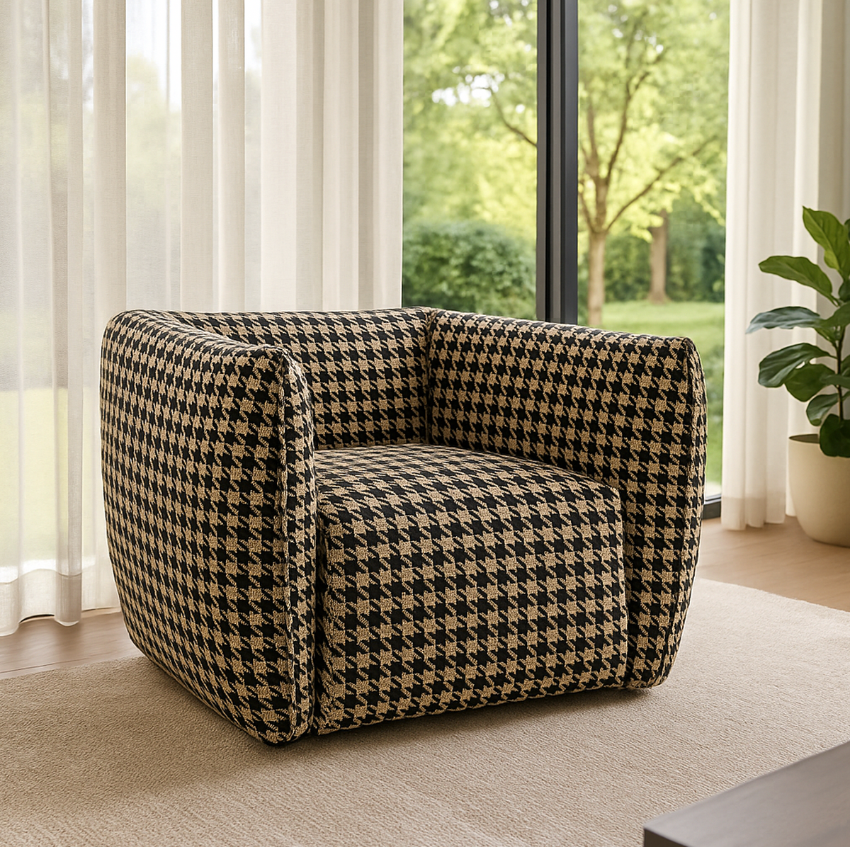 Havana Accent Chair - Houndstooth