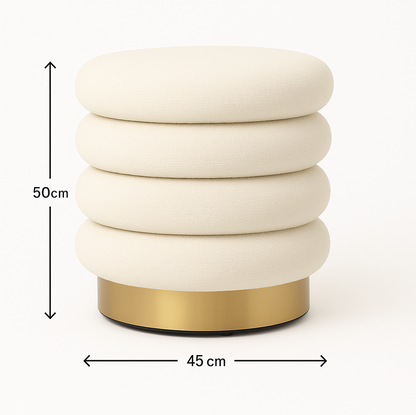 Roma Storage Ottoman - Off White