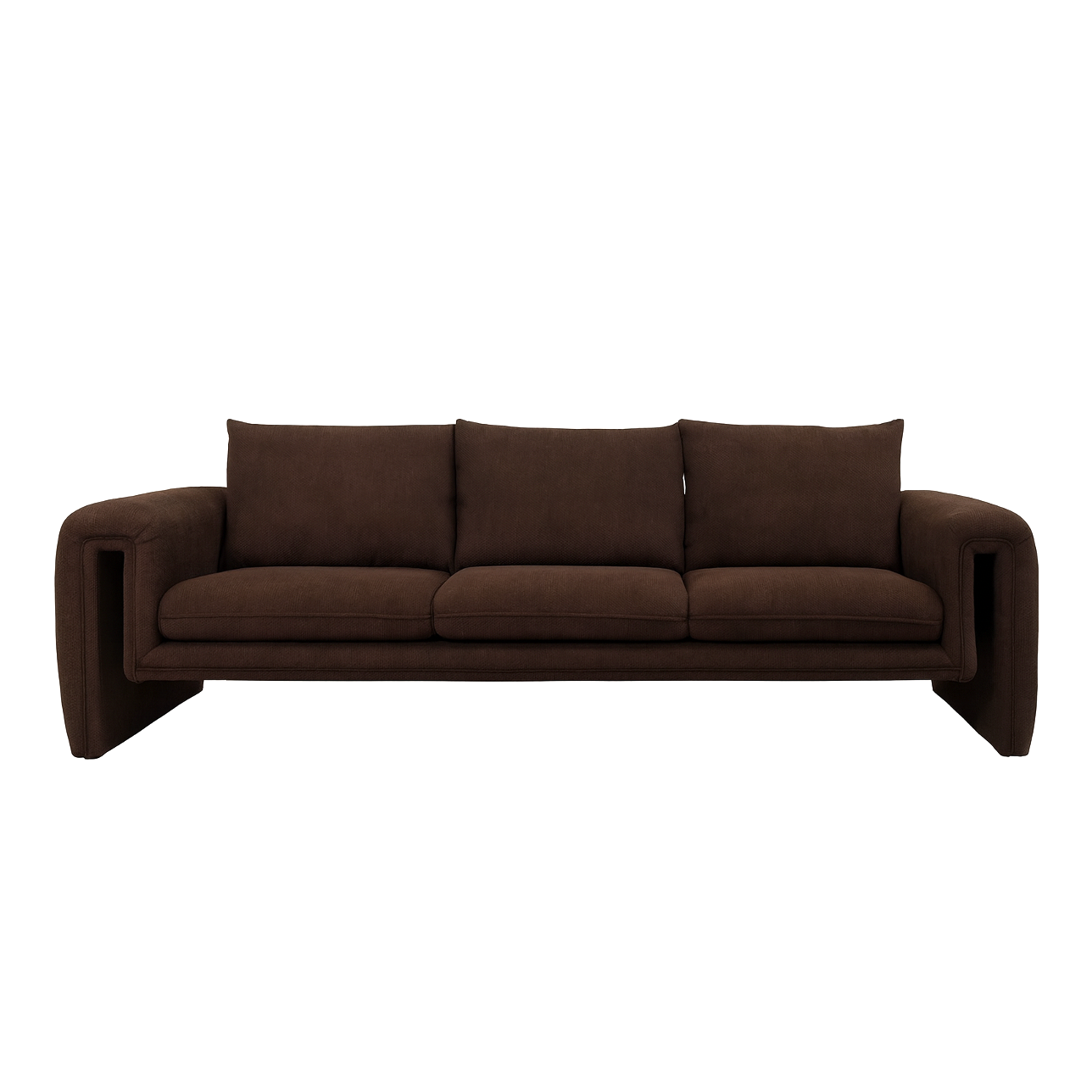 Peru 3 Seater Sofa - Espresso Velvet