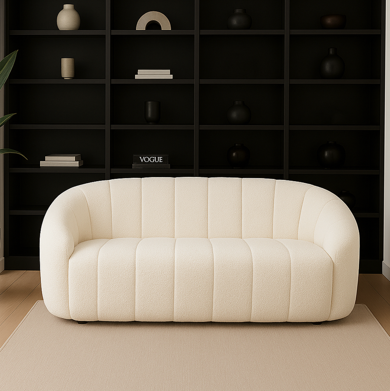 Onyx Boucle Sofa - Off White
