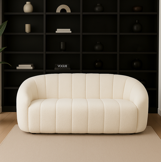 Onyx Boucle Sofa - Off White
