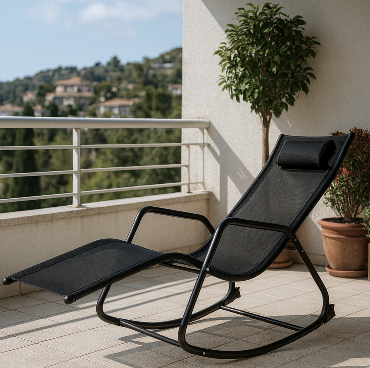The breeze Sun Lounge Rocking Chair - Furniture Hire