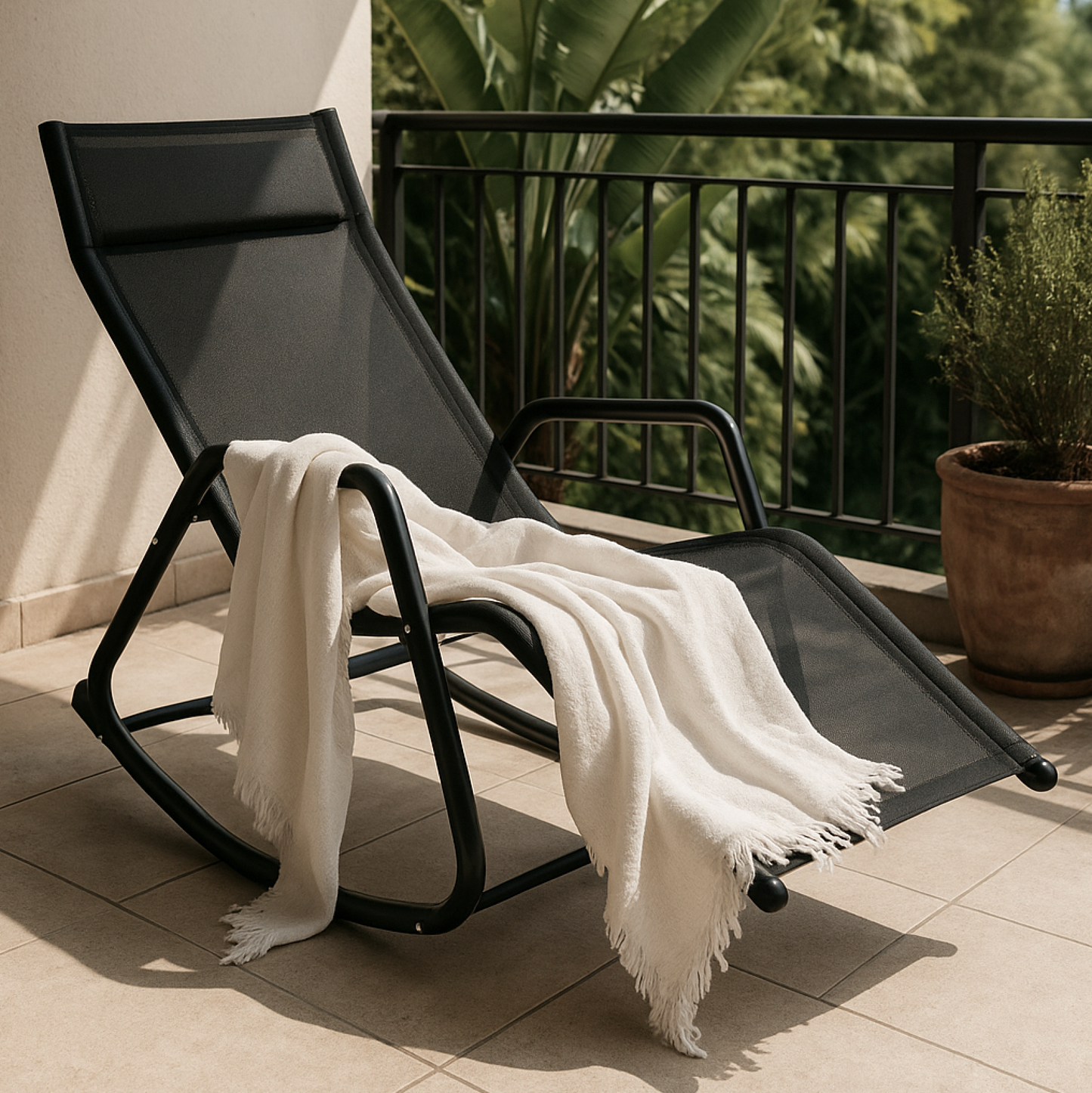 The breeze Sun Lounge Rocking Chair - Furniture Hire