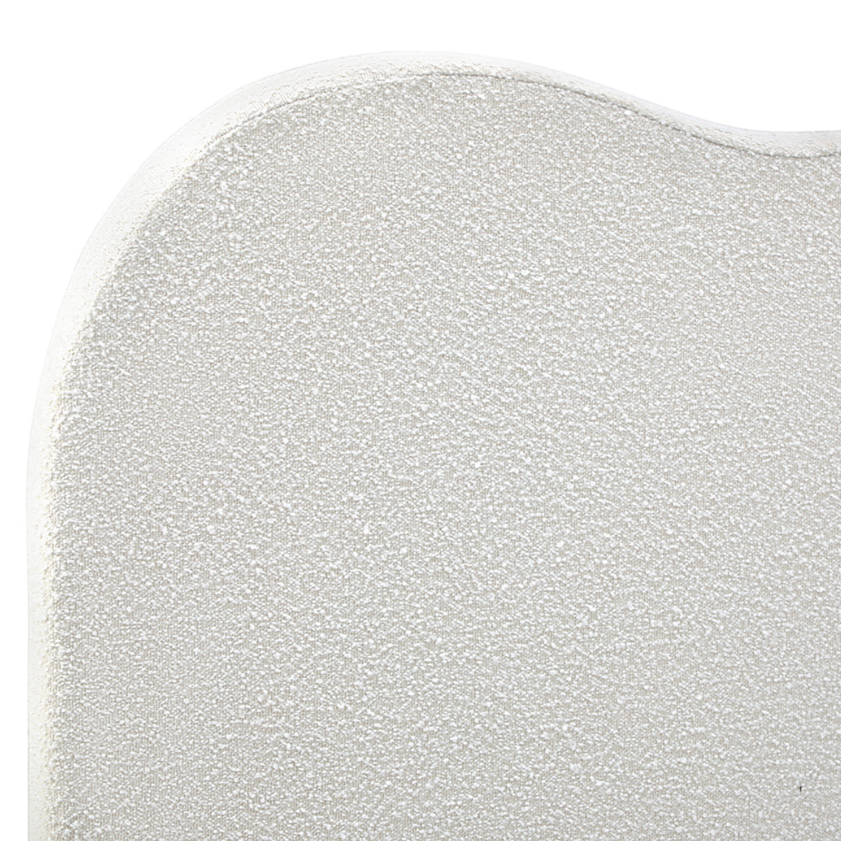 Daisy White Boucle Bed Headboard - Queen