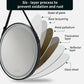 60CM ROUND BLACK HANGING LED MIRROR