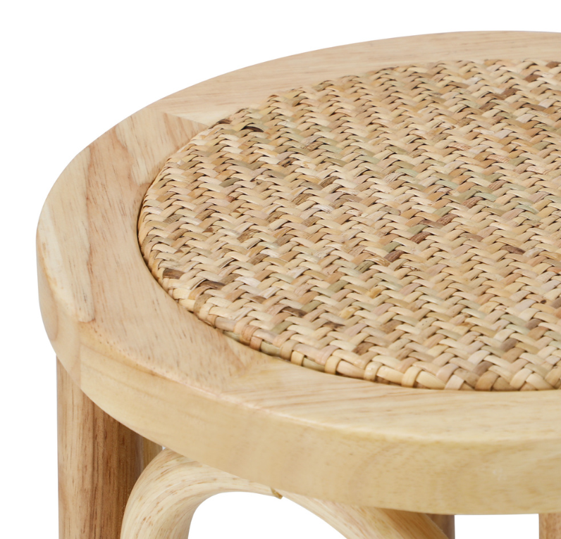 Aston Rattan Bar Stool - Natural - Set of Two