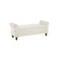 Harriet Boucle Storage Ottoman Bench - White