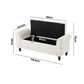 Harriet Boucle Storage Ottoman Bench - White