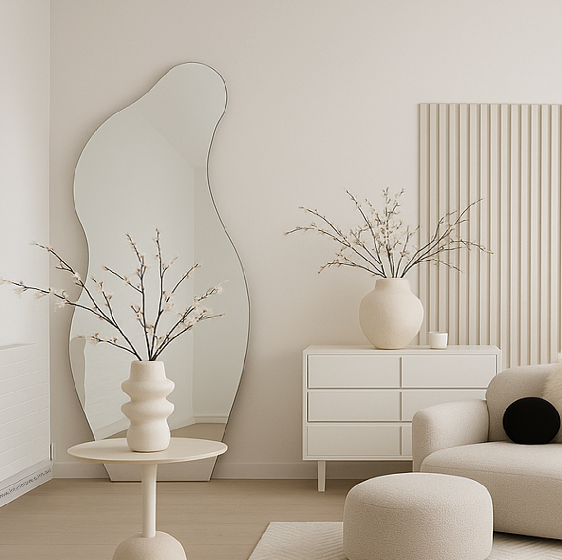 Athena Frameless Mirror - Irregular Organic Wall Mirror