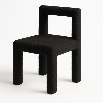 Forma Black Boucle Dining Chair – furniture piece by Interior Ave