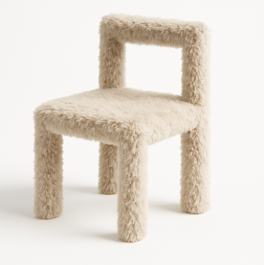 Forma Dining Chair - Taupe Sheepskin