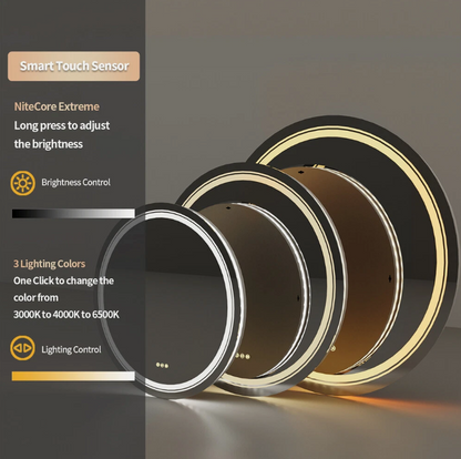 60cm Round Frameless LED Bathroom Mirror