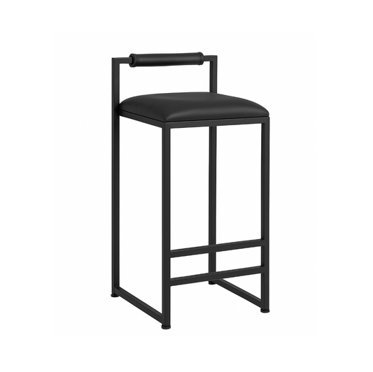 La Maison Bar Stool - Black Leather