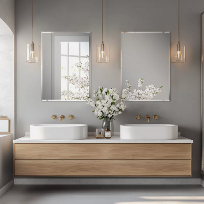 Regent Rectangle Frameless Wall Mirror