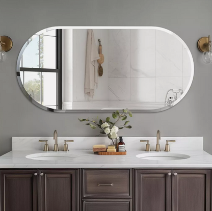 Monarch Oval Frameless Wall Mirror