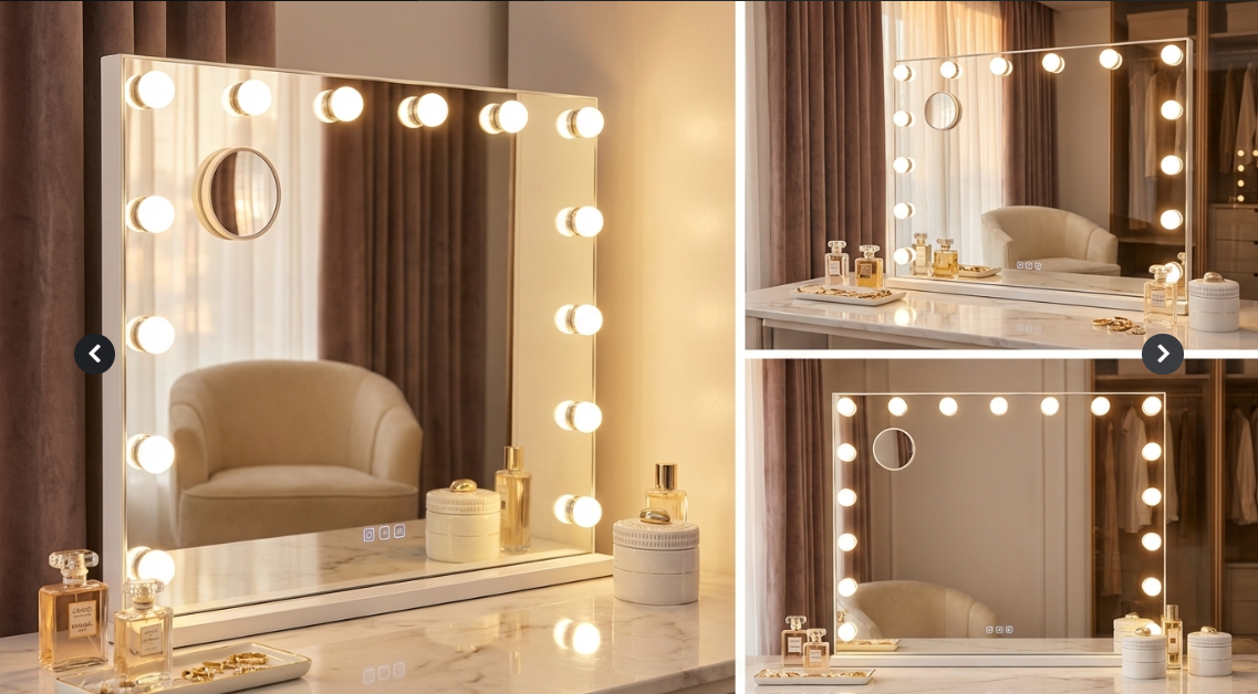 Hollywood Lux LED Makeup Mirror - - XL – Designer mirror by Interior Ave