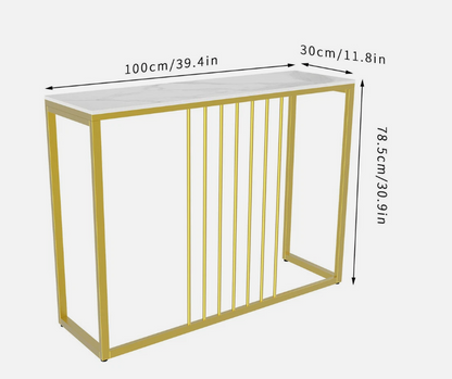 Aurelia Hallway Console Table - Gold
