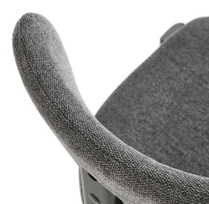 Cali Fabric Dining Chair - Charcoal - Set of Two