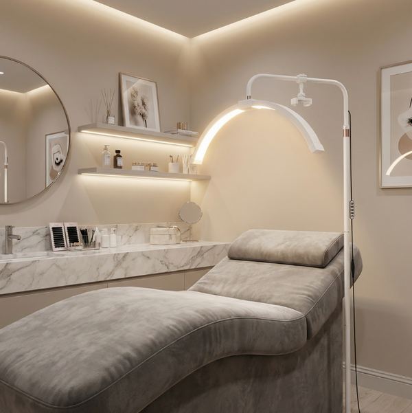 LED Beauty Light Half Moon Light for Salon Spa Studio - White