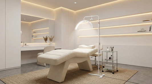 LED Beauty Light Half Moon Light for Salon Spa Studio - White