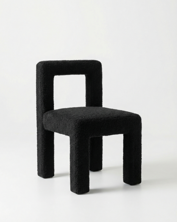 Forma Dining Chair - Black Boucle