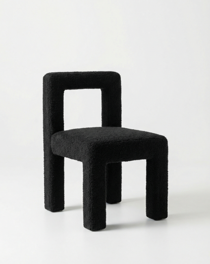 Forma Dining Chair - Black Boucle