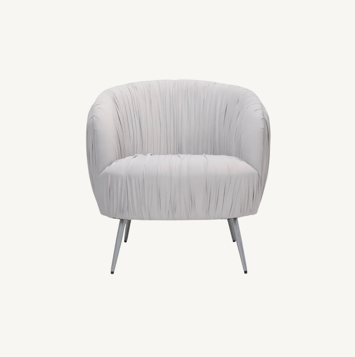 Vespa Pleated Velvet Accent Chair – Final Piece