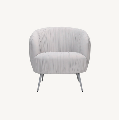 Vespa Pleated Velvet Accent Chair – Final Piece