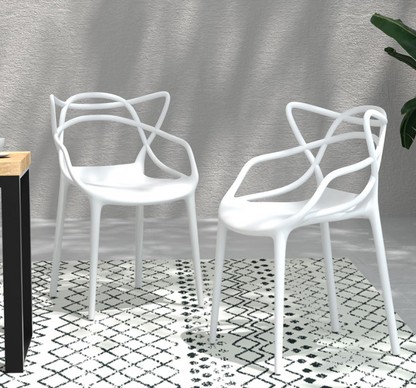 Zephyr Outdoor Chair - White - Set of Four – luxury accent chair by Interior Ave