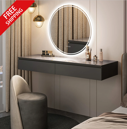 80cm Round Frameless LED Bathroom Mirror – LED illuminated bathroom mirror by Interior Ave