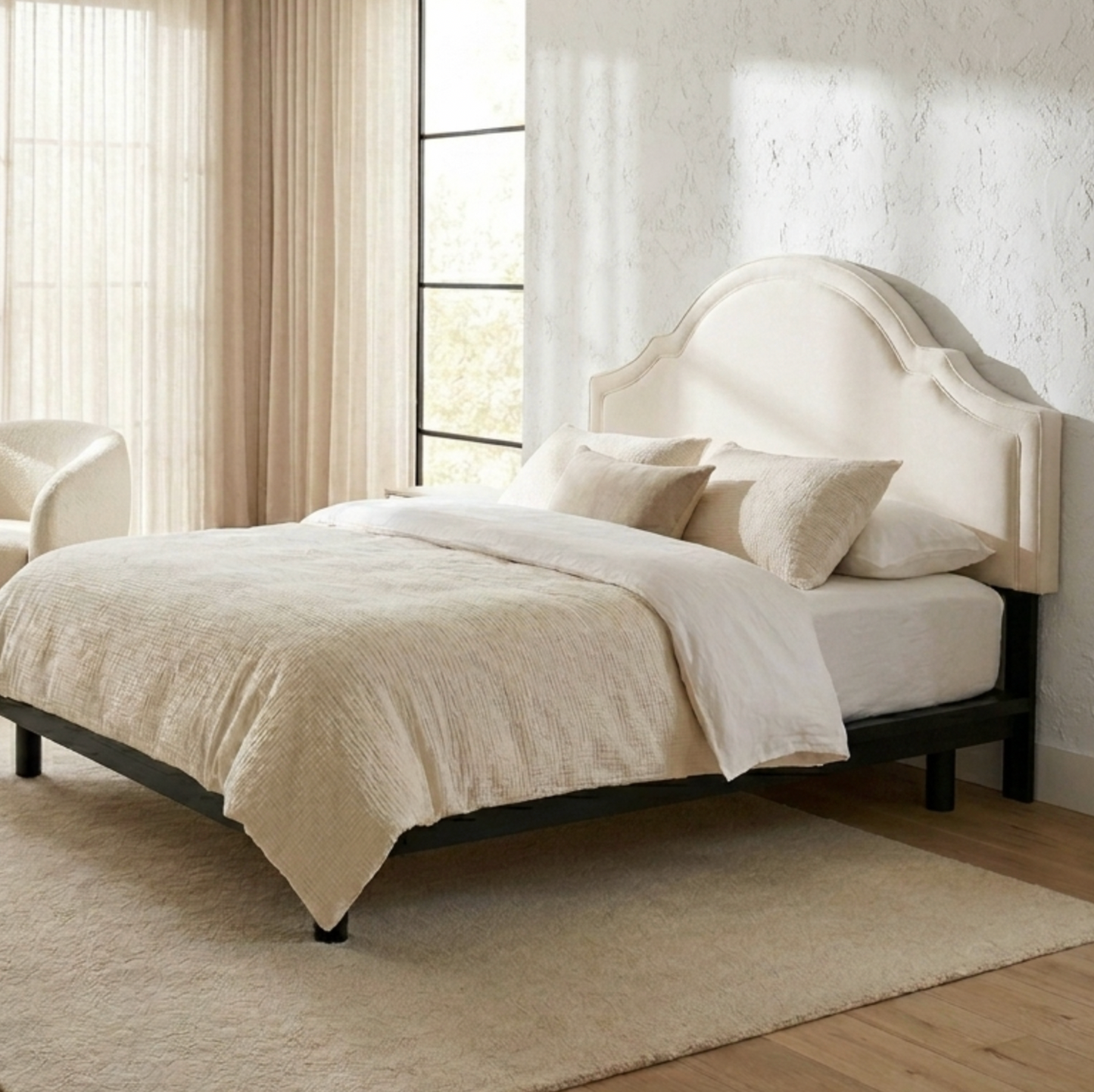 Serenity Velvet Bed Head Headboard - King