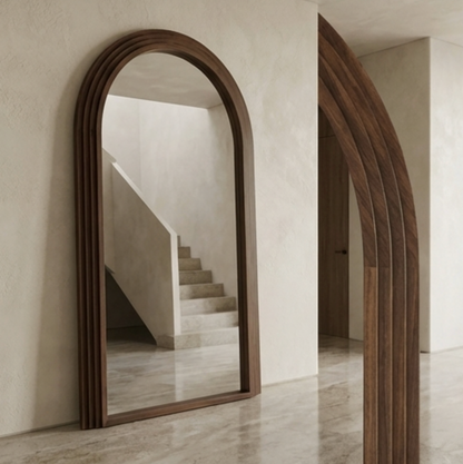 Sierra Walnut Statement Mirror – Signature Mirror by Interior Ave