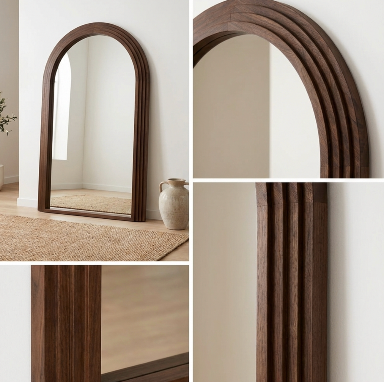 Sierra Walnut Statement Mirror – Signature Mirror by Interior Ave