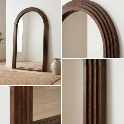 Sierra Walnut Statement Mirror – Signature Mirror by Interior Ave