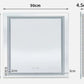 90CM X 90CM SQUARE FRAMELESS LED BATHROOM MIRROR