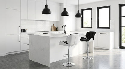Top Deck Bar Stool - Black & White (Set of 2)