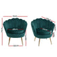 SHELL ACCENT CHAIR - EMERALD