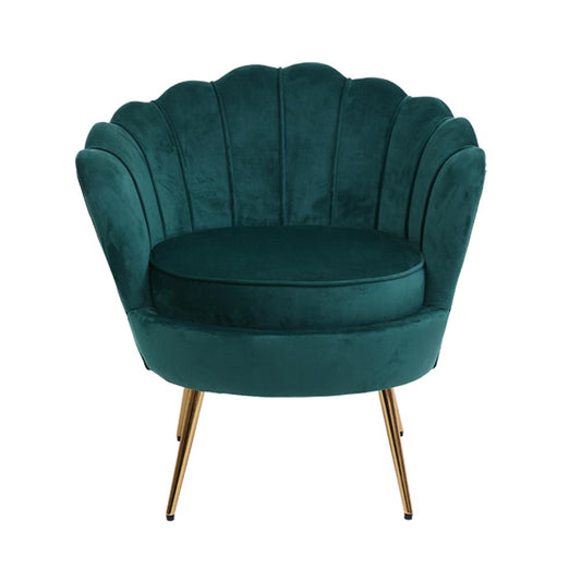 SHELL ACCENT CHAIR - EMERALD