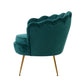 SHELL ACCENT CHAIR - EMERALD