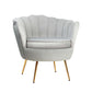 SHELL ACCENT CHAIR - GREY