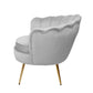 SHELL ACCENT CHAIR - GREY