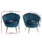 SHELL ACCENT CHAIR - NAVY BLUE