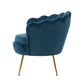 SHELL ACCENT CHAIR - NAVY BLUE