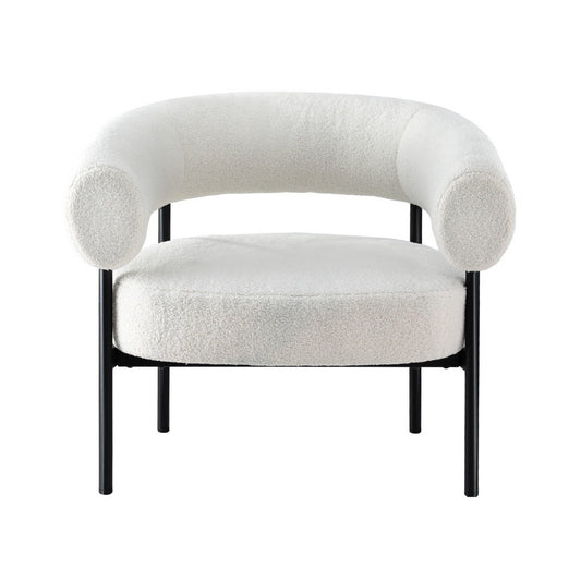 VERSAILLES BOUCLE CHAIR - WHITE