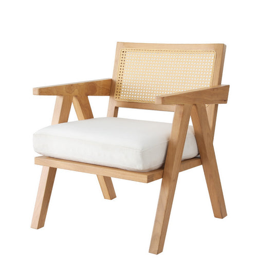 Eloise Rattan Armchair – Natural Finish – modern armchair by Interior Ave