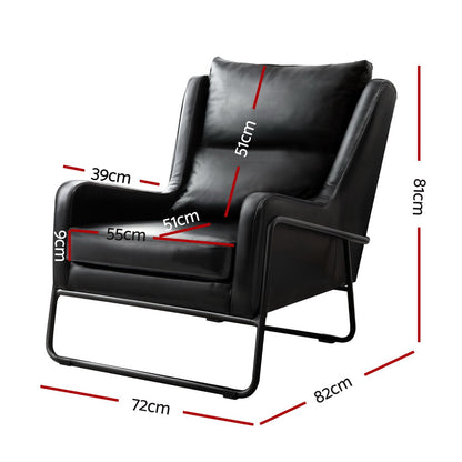Black Wingback Armchair – modern armchair by Interior Ave