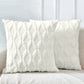 WHITE BOHO CUSHION COVERS - SET OF TWO